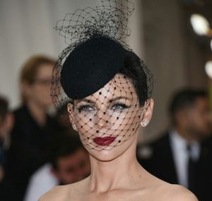 Cappelli da sposa Fascinatori da sposa Donna Party Headpiece Elegante Birdcage Veil Copricapo Capelli Accessori per capelli