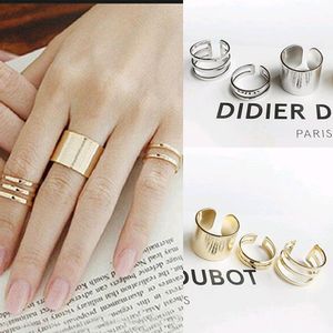Rings 3Pcs/ Set Top Of Finger Over Tip Finger Above The Knuckle Open Ring For women Fashion Jewelry Wedding Ring Set