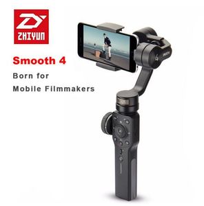 Stabilisatorer Zhiyun Smooth 4-smarttelefonhandhållen 3-axel Gimbal Portable Stabilizer för iPhone Camera Gimbal Zhi Yun