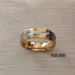 Punk Rock Style Gold silver Ring Mens Fashion Chunky Finger Bling Hip Hop Ring Size 7/8/9/10/11/12 Retro Titanium Steel Rings