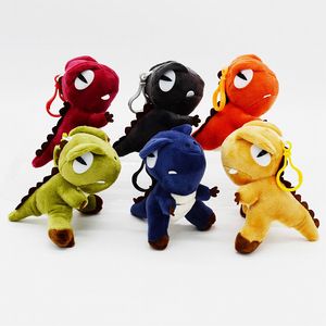 Dinosaur Stuffed Animals Toy 4" Kawaii Plush Tyrannosaur Ornaments Dinosaur Keychains Dolls Bagpack pendant Cute Little Monster kids toys