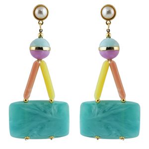 Idealway Trendy Bohemian Style Harts Drop Earrings for Women Design Jewelr