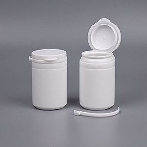 60ml 플라스틱 포장 눈물이있는 뚜껑이있는 뚜껑 사탕 plastc pe 씹는 껌 병