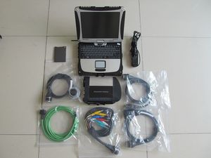 mb star c4 sd connect diagnostic tool with ssd installed in cf-19 touch screen laptop ready to use for car trucks