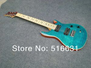 Blue Burst Bird Finger Board Guitar