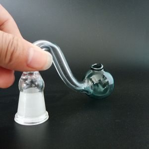 Glassdiy Glas-Ölbrennerrohre mit 10 mm, 14 mm, 18 mm männlich-weiblichem Gelenk, Pyrex-Bubbler, Rauchwasser, Handpfeife, Tabak