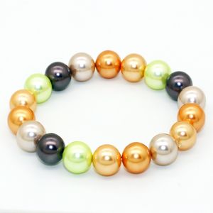 Surprise Party Gift Fashion Freshwater Shell Pearl Bracelet 18pcs Big Shell Pearl