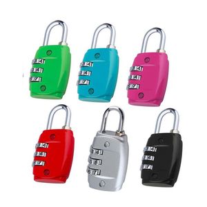 新しいミニコードロック亜鉛合金セキュリティ3組み合わせトラベルスーツケース荷物コードロック南京錠DHLフェデックス