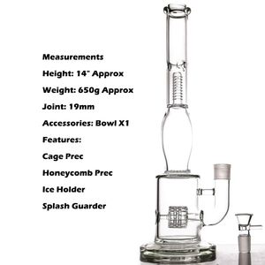 Shisha-Wabenbong-Herstellung von Wasserpfeifen mit Reifenstil und Glasdiffusor-Perkolator-Bongs