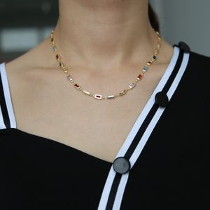 Newest !!! Hot Summer Vintage Necklaces Multicolor Cubic Zirconia Big Round Necklace For Man Woman Fashion Jewlery Gift