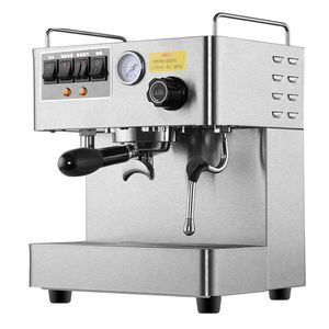 Классическая кофемашина CRM3012 American Espresso Coffee Maker для офиса Коммерческие кафе Двойные котлы из нержавеющей стали