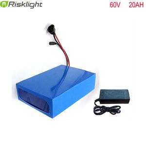 No taxes 60v 2000W ebike battery pack 60V 20AH Electric Bicycle Battery Scooter E-Bike 18650 Lithium Ion battery with charger