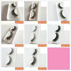 1 Paar 3D-Nerz-Falsche Wimpern, 17 Stile, 100 % handgefertigt, Kreuz, weiche, natürliche, gefälschte Wimpernverlängerung, Make-up-Tools