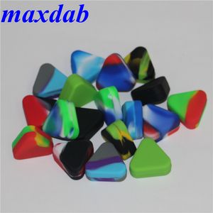 Triangle Silicone Wax Container Box 1.5ml Silicone Jars Dry Herb Wax Box Container Dab Silicone Dab Rigs smoking hand pipes