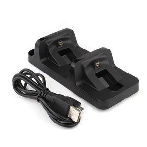 Carregador de carregamento USB duplo Dock Station Stand para Playstation 4/Slim/Pro PS4 Joystick Controller Acessórios de jogos de alta qualidade NAVIO RÁPIDO