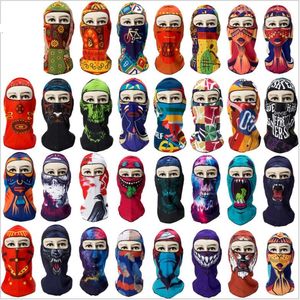 New 3D printing mask warm and windproof caps outdoor riding headgear for men women mask for popular masks