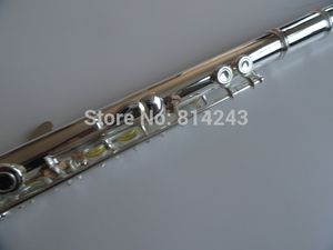 Professionelle C -Flöte Flöte 16 Lochöffnungen plus E Key Oberfläche Silber plattiert Flauta hochwertige Musikinstrumente