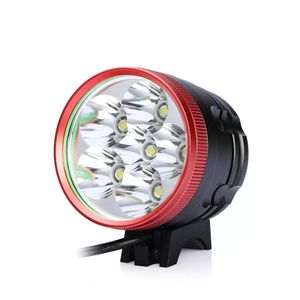 新しい内腔充電式自転車ライト6×CREE XML T6 LEDバイクヘッドライト3モード6800LMヘッドランプまたは充電器セット付きのビシキーライト