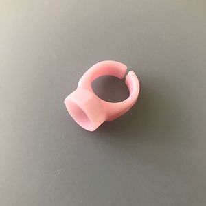 silicone material pink blue color tattoo ink ring cup eyelash extension glue cup pigment holder soft tattoo cup for pum