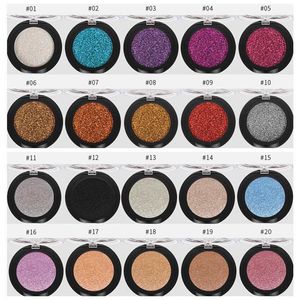 Pudaier Nowy Shiny Diamond Waterproof Smoky Glitter Eyeshadow Pigments Makeup Łatwe do noszenia Shimmer Eye Shadow Powder Cosmetics