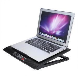 Universal Under 17inch Laptop Notebook Cooler Cooling Pad Base USB Fans Justerbara vinkelfästen med hållare Ställfri frakt