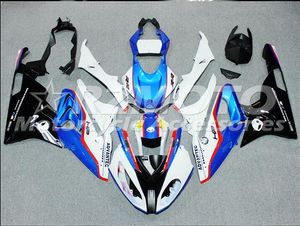 3 Gratis gåvor Komplett Fairings för BMW S1000RR 1000RR 2015-2016 Injektionsgjutning Fairing Blue Black X64