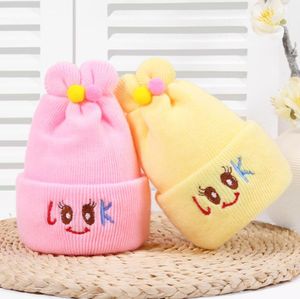 Bebê recém-nascido Chapéu de Malha de Mão infantil Adorável Projeto Do Cão Do Chapéu meses meses bebês dos desenhos animados Crochet crianças grandes olhos gorro cap