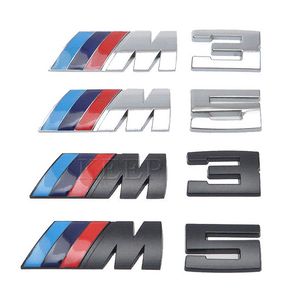 Bmw Metal Etiket toptan satış-BMW M Için araba Sticker Amblem Rozet Metal Çıkartması Güç Performansı E Z X M3 M5 M6