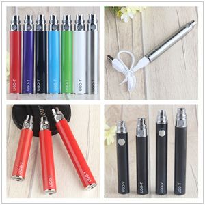 Authentic Ego Evod Micro USB TaleThrough E Cigarettbatterier UGO T V Batteri E CIG Bottenladdning Vaorizer med kablar Laddare