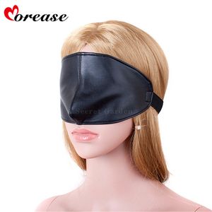 Morease Blindfold Sexy Leather Eye Mask Bdsm Restraints Fetish Slave Erotic Cosplay Bondage Adult Game Sex Toys Product S924