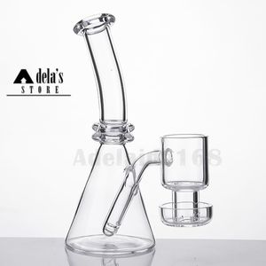 Rökkvartsbägare med TERP Slopper Banger Mini Bongs 5 ​​tum Vacuum Bowl Bangers Individuell Box Vattenrör DAB Rig Inline