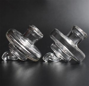 Glass UFO Bubble Carb Cap Hat style with hole dome for XXL Domeless Quartz banger Nails dab oil rigs glass bongs