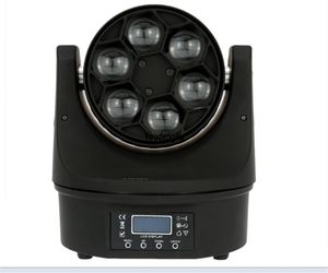 10 pezzi luci da discoteca economiche 6x15W RGBW 4in1 Wash Beam Mini b Bee Eye Moving Head led Beam Stage Lighting