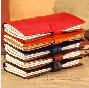 cowhide notebook viungate pu leather notepads portable travel journal Student notebook korean stationery paper Christmas gifts memo pads