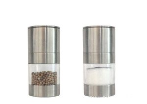 Stainless Steel Manual Salt Pepper Mill Grinder Portable Kitchen Mill Muller Home Kitchen Tool Spice Sauce Grinder Pepper Mill b715