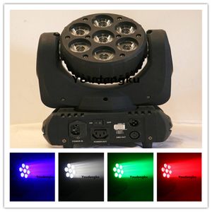 2 Stück LED-DMX-Moving-Head-Set 4-in-1-LED-Moving-Head Mini-Beam-LED-Moving-Head 7x10