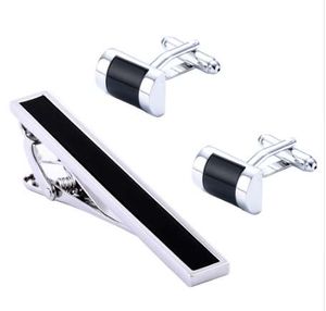 Luxo Vaqueta Gravata Cufflinks Conjunto de Top Quality Tie Pin Cuff Links Set Atacado Tie Bar Link Set 53