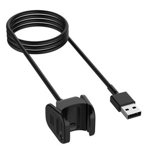 1FT 100 cm Cable de carga USB Cable de carga Alambre para la carga FITBIT 4 3 Pulsera de pulsera Adaptador de muelle 20pcs / lot