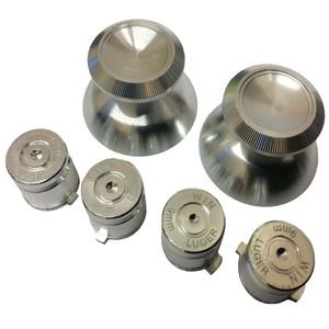 ALUMINIUM ANALOG JOYStick Stick Cap Tumbsticks + Bullet Action Buttons for PS4 Controller Metal Button DHL FedEx Ups Free Frakt