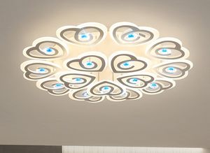 Yeni Varış Oturma Odası Için Modern LED Tavan Işıkları Yatak Odası Çalışma Odası Ev Deco Kristal Akrilik Lambalar Fikstür Avizeler Aydınlatma LLFA