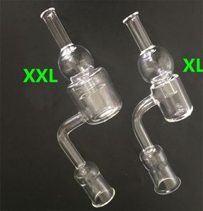 Mais novo 10/14 / 18mm MaleFemale XXL 28mm OD Tubo Duplo Quartz Banger Térmico VS Top Flat 4mm Grosso XL Quartz Nail