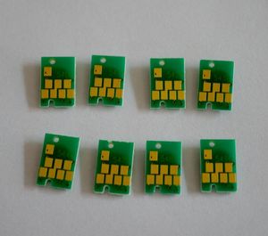 8 pc / set, R1800 impressora auto reset chips para impressora Epson Photo R800 T0540-T0549 cartucho de tinta e CISS