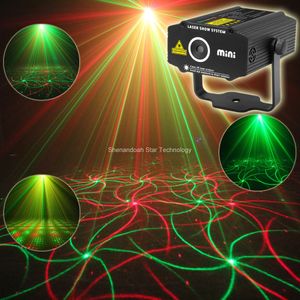 ESHINY MINI R&G Laser Whirlwind 2 patterns Projector DJ Dance Disco Bar Family Party Xmas Effect Stage lighting Lights Show B20