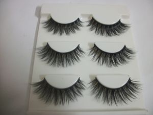 3D-15 Eyelashes 3 pairs /set 3D Cross Thick False Extension Makeup Natural Long Fake Eyelashes