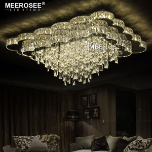 Luxury Chandelier Light Modern K9 Crystal taklampa vardagsrum hembelysning inomhus luster armaturer för hotellrestaurang