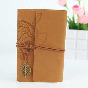 A5 big sizes fashion diary notebooks vintage pu leather covers notepads business office student books for girls gift wholesale
