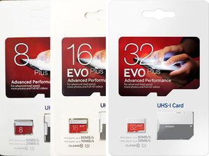 EVO Plus echte Kapazität 32 GB 16 GB 8 GB EVO+ Speicher TF Trans Flash-Karte Klasse 10 für Kameras Smartphones