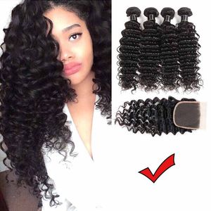 Brazillian Remy Hair Body Wave With LACE Closure Brazilian Human Hair Bundles With Closure Rmy Hair With 4X4 Closure