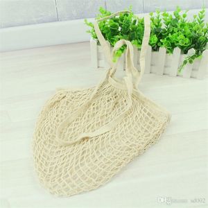 Praktische Weave Net Bag Tide Holle Design Fruit Mesh Handtas Eco Vriendelijke Hand Held Herbruikbare Winkelen Tassen Easy Carry 4 5JZ CC