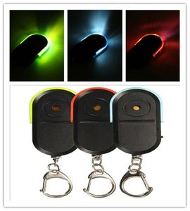 Novelty Lighting Wireless LED Alarm Key Finder Locator Keychain Whistle Ljud Ljusfärg